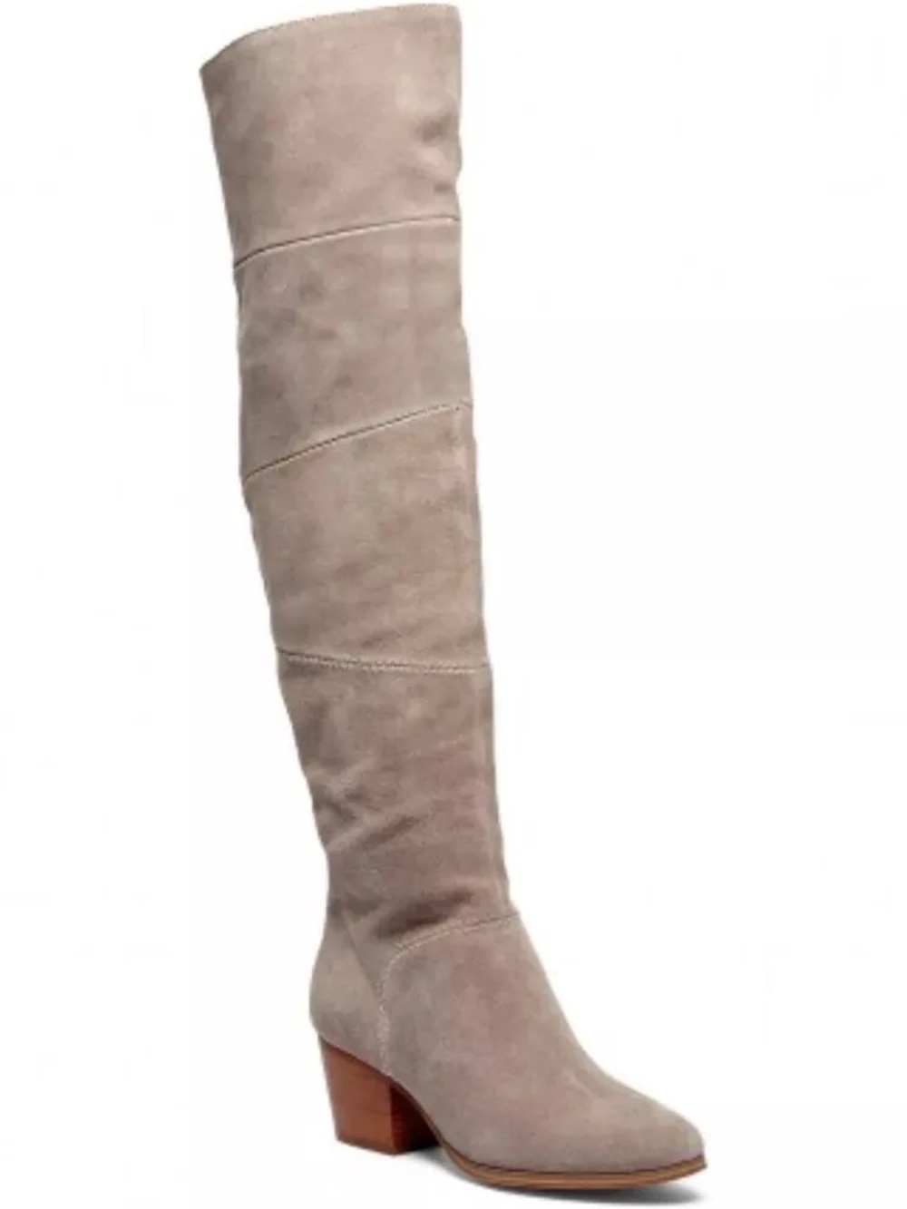 Sole Society Taupe Suede Over-the-Knee Boots